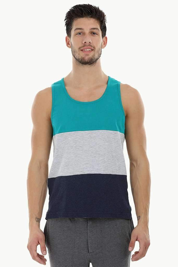 Casual Color-Block Beach Tank