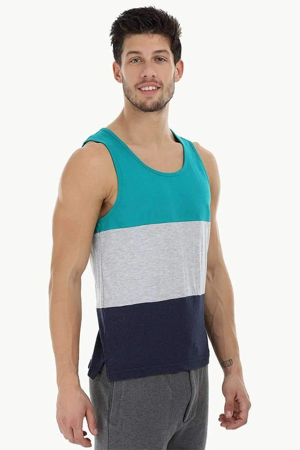 Casual Color-Block Beach Tank