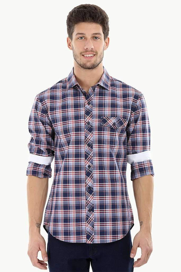 Casual Plaid Cotton Shirt