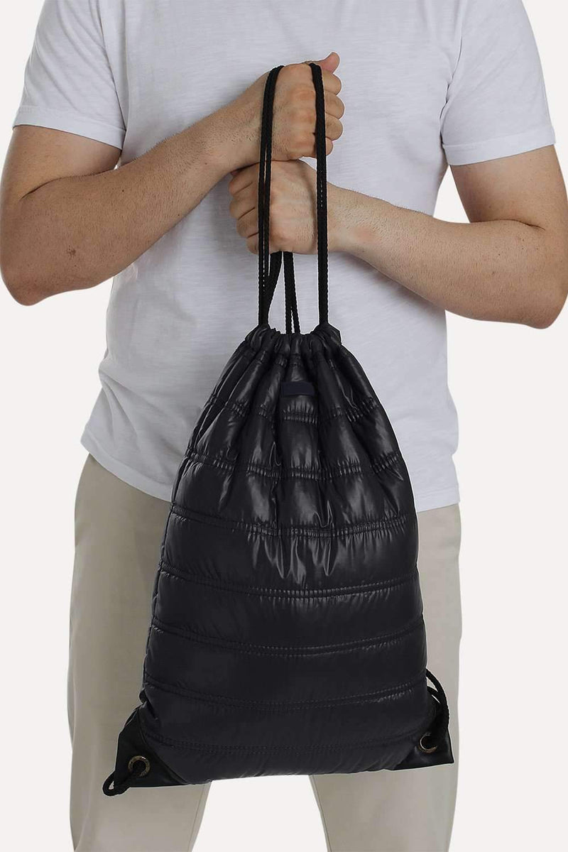 Casual Polyester Punk Bag With Strings