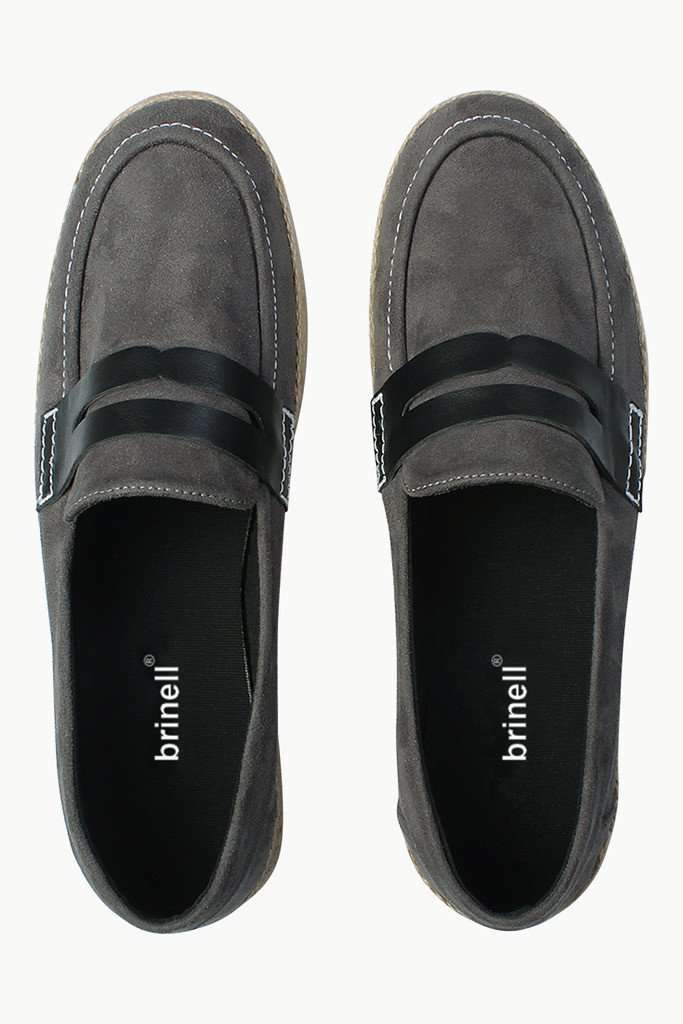 Casual Suede Penny Espadrilles