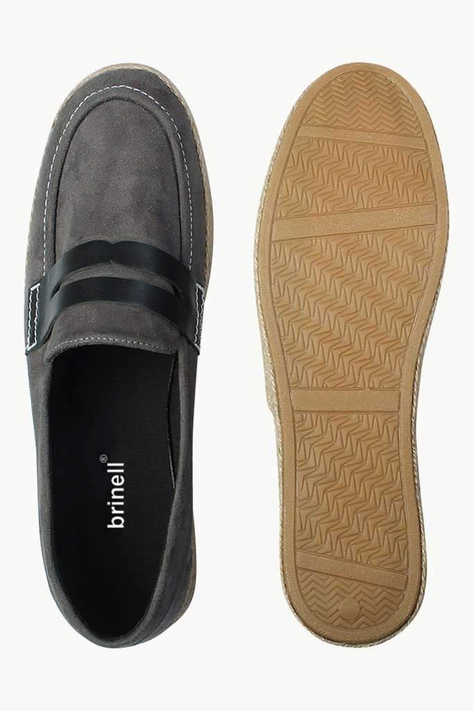Casual Suede Penny Espadrilles