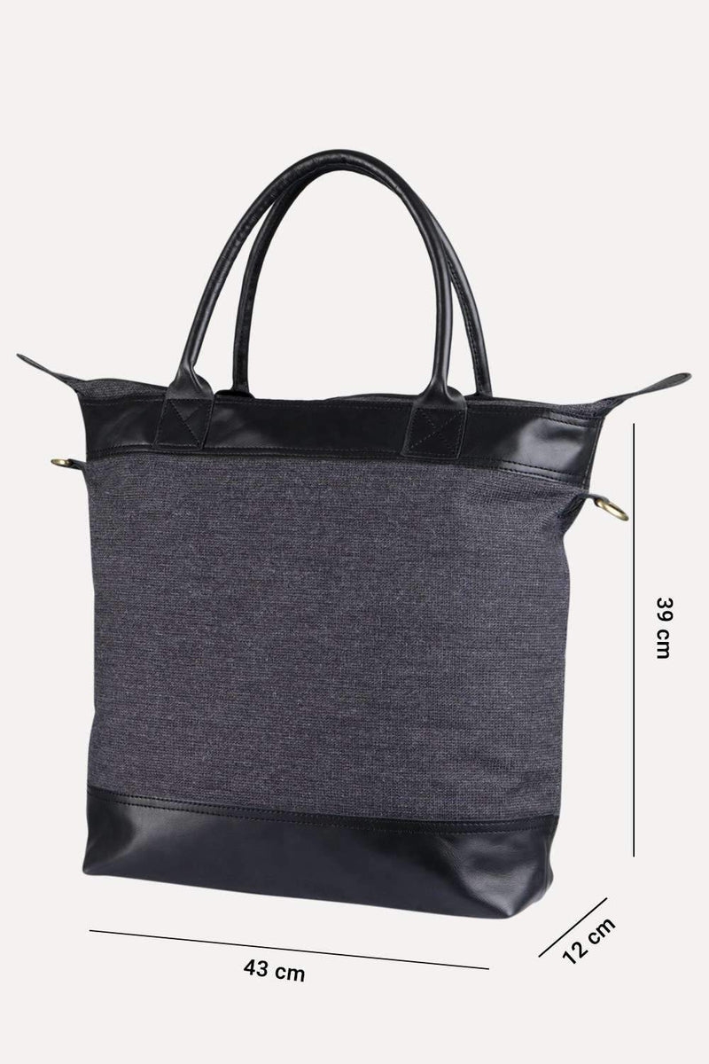 Charcoal Twill Urban Tote Bag