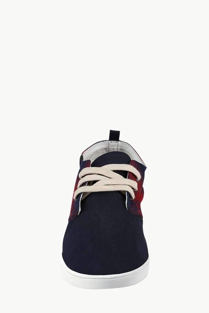 Checkered Lace Up Plimsolls