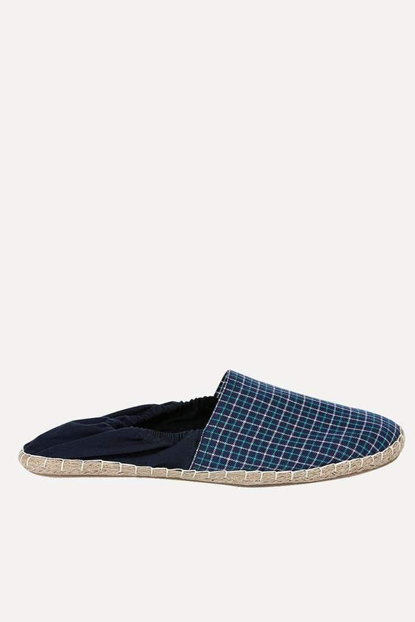 Checkered Print Espadrilles