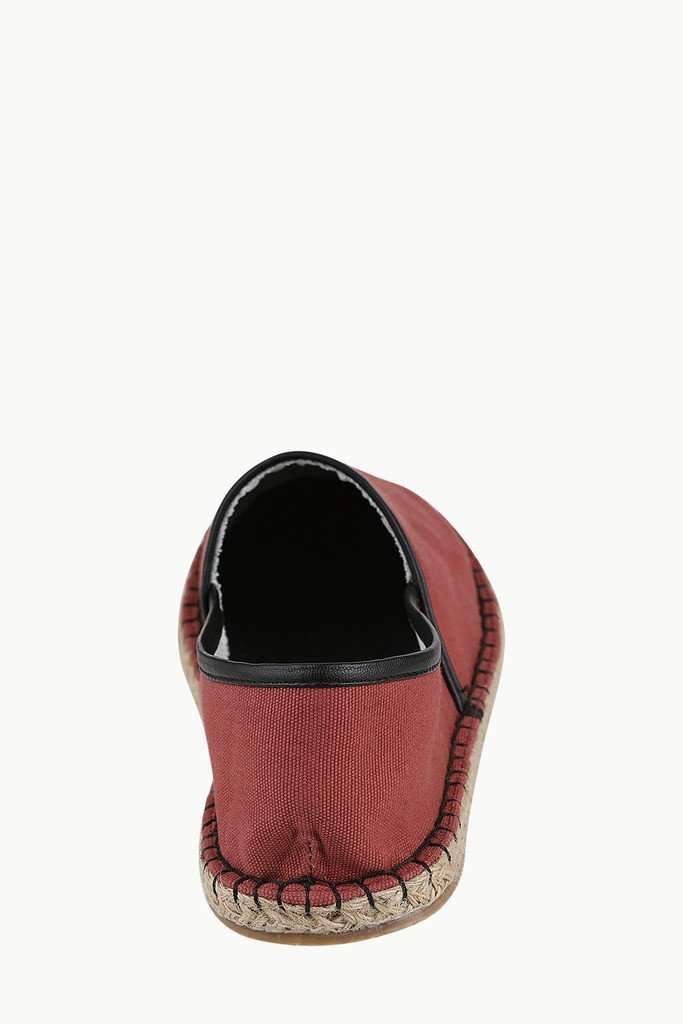 Cherry Red Up Lined Espadrilles