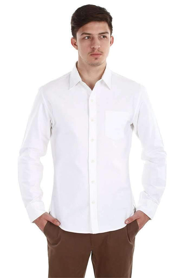 Classic Button Down Enzyme Wash Oxford Shirt