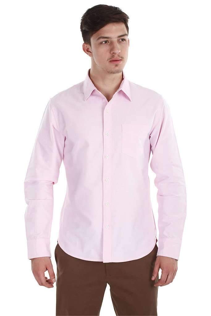 Classic Button Down Enzyme Wash Oxford Shirt