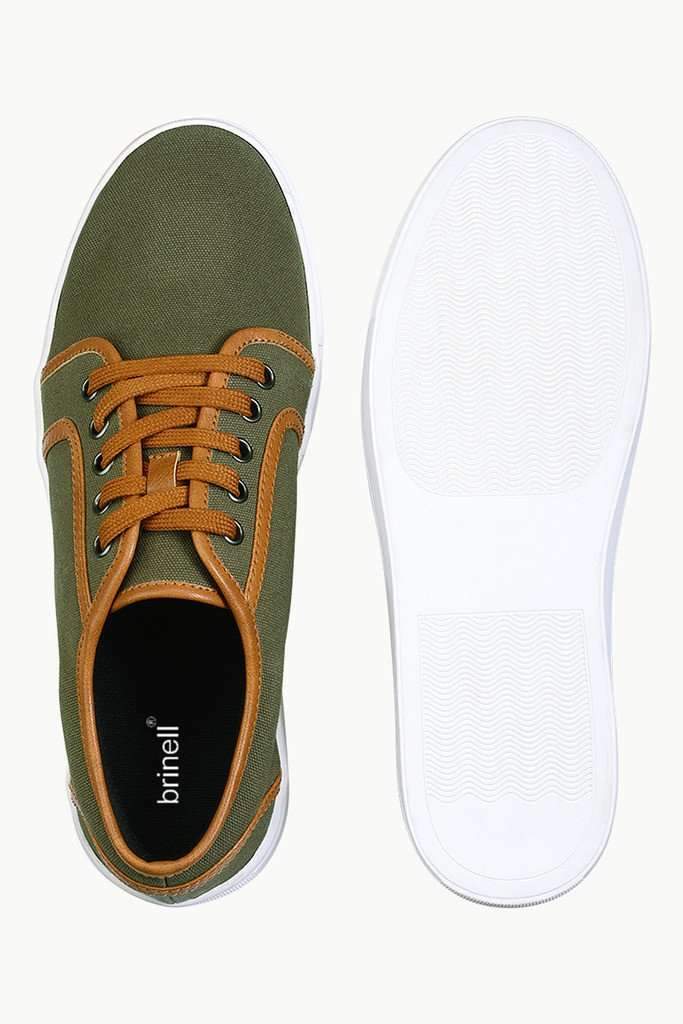 Canvas Low Ankle Lace Up Plimsolls