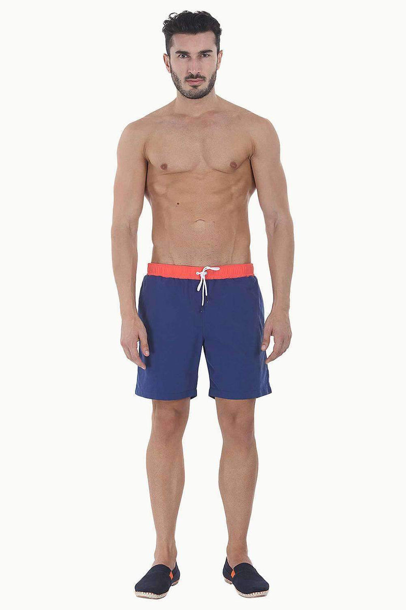 Classic Solid Nylon Swim Shorts