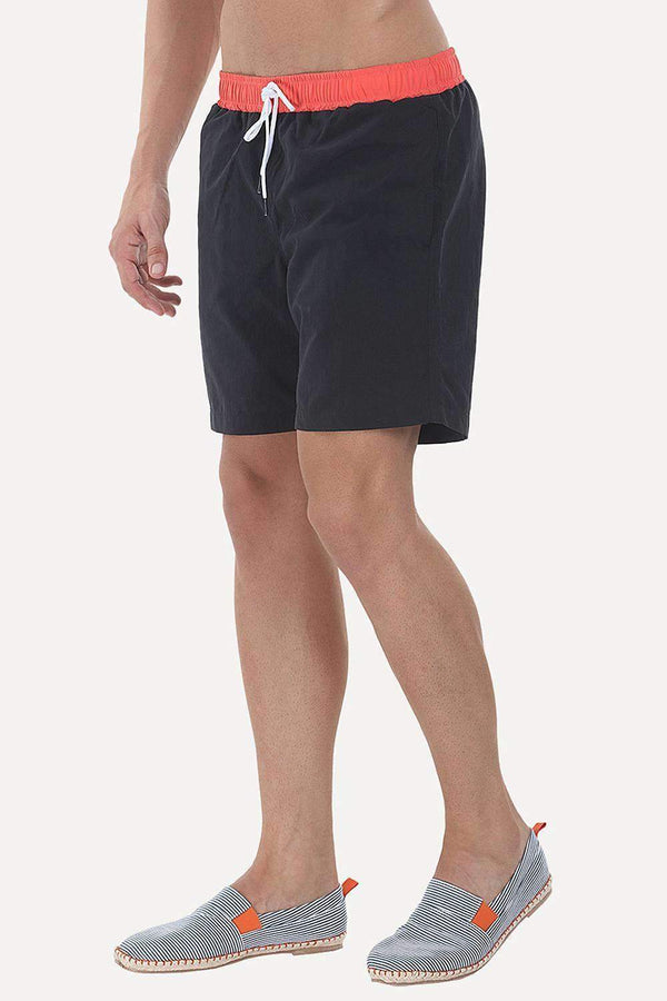 Classic Solid Nylon Swim Shorts