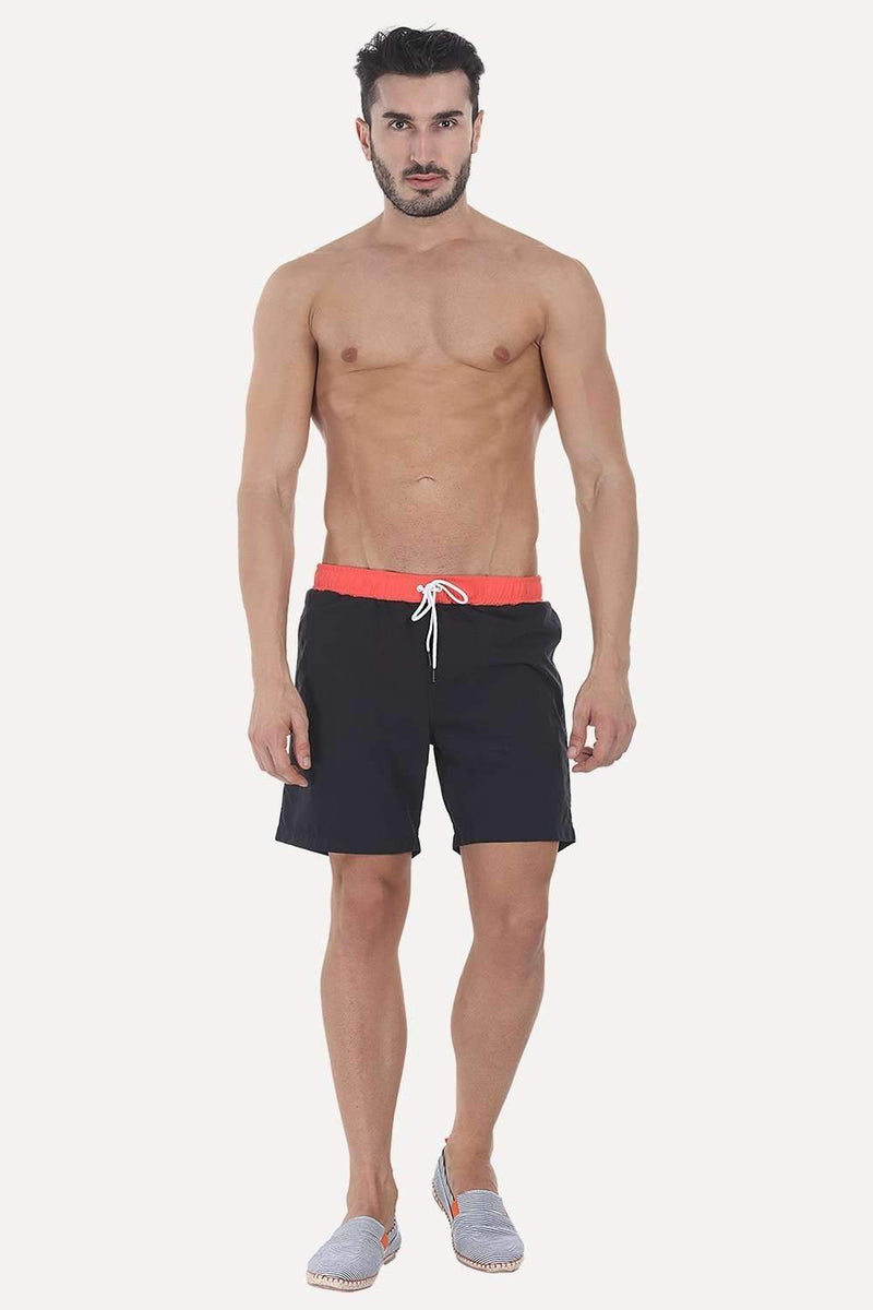Classic Solid Nylon Swim Shorts