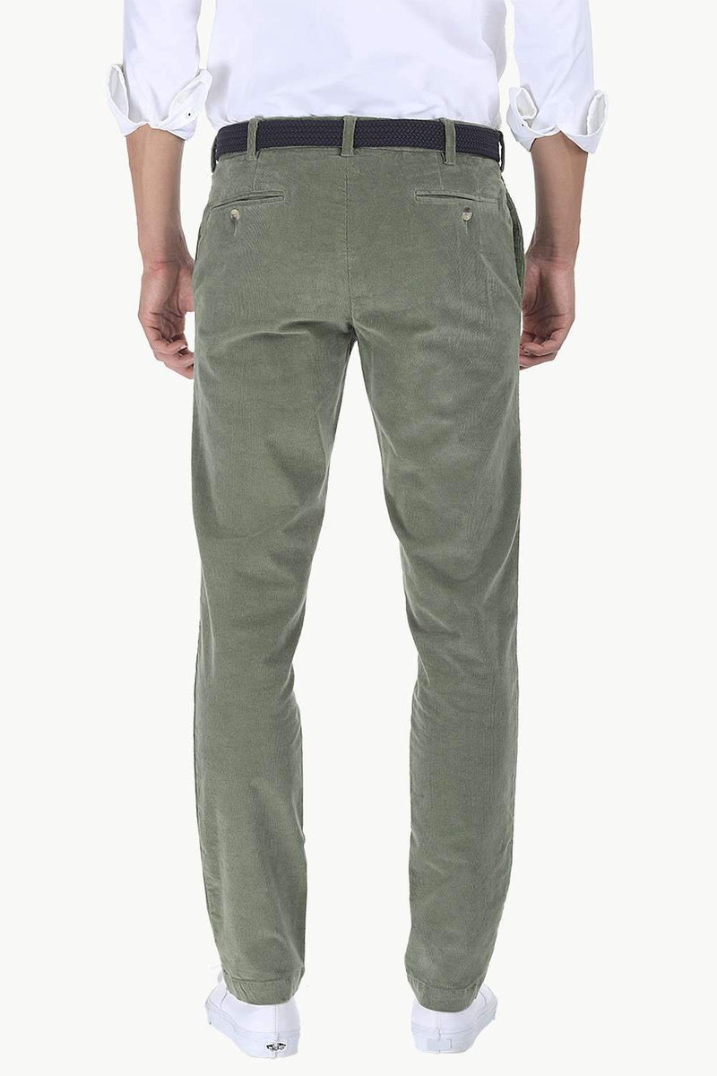 Slim Fit Cotton Cord Pants