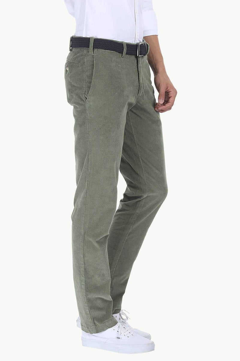 Slim Fit Cotton Cord Pants