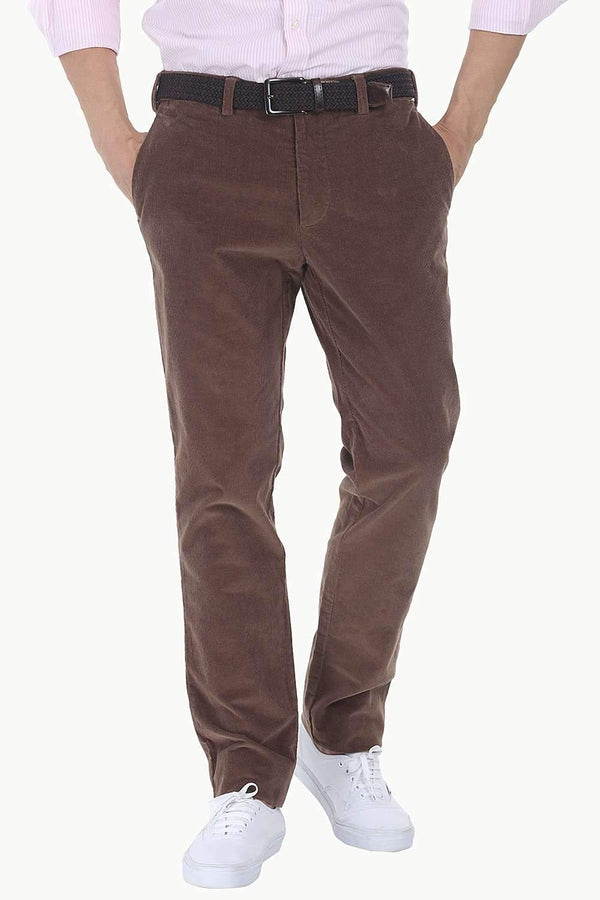 Slim Fit Cotton Cord Pants