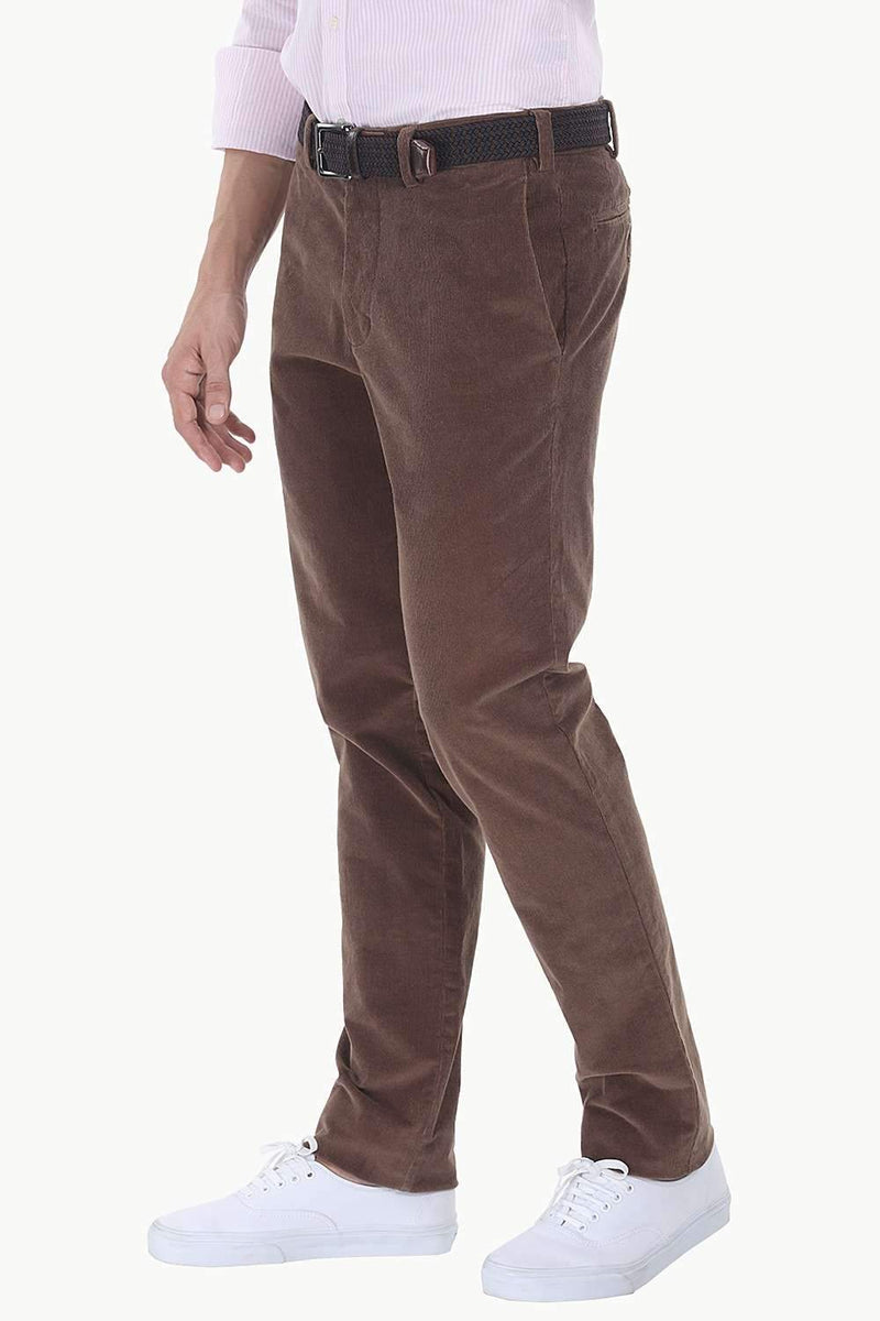 Slim Fit Cotton Cord Pants