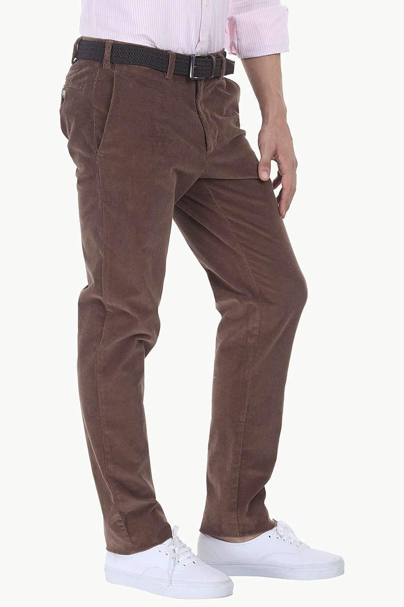Slim Fit Cotton Cord Pants