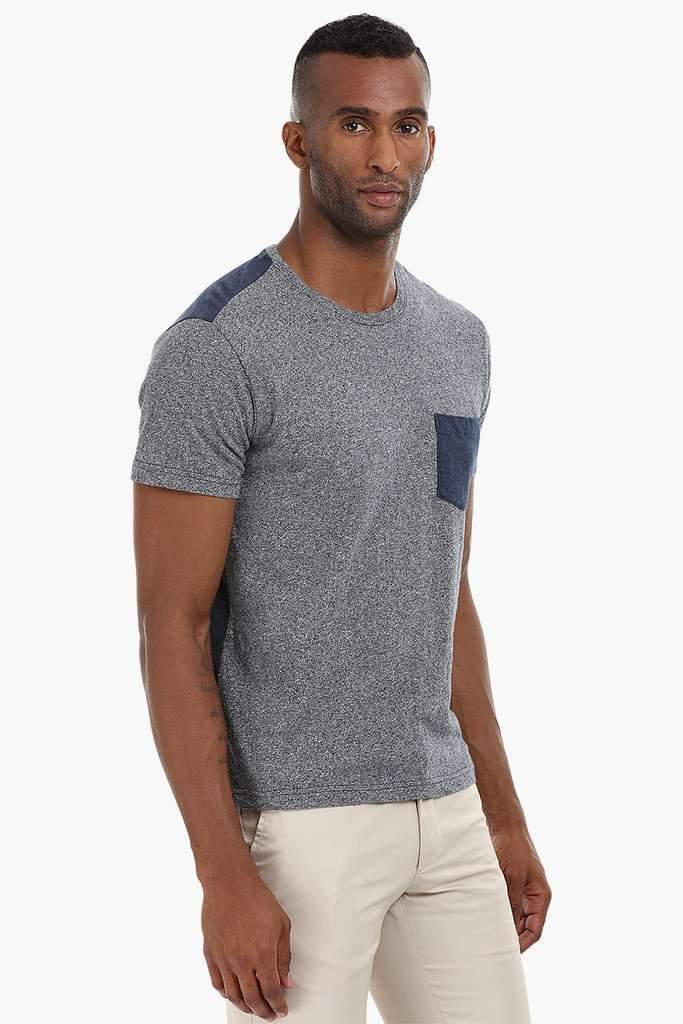 Color-Block Cotton T-Shirt