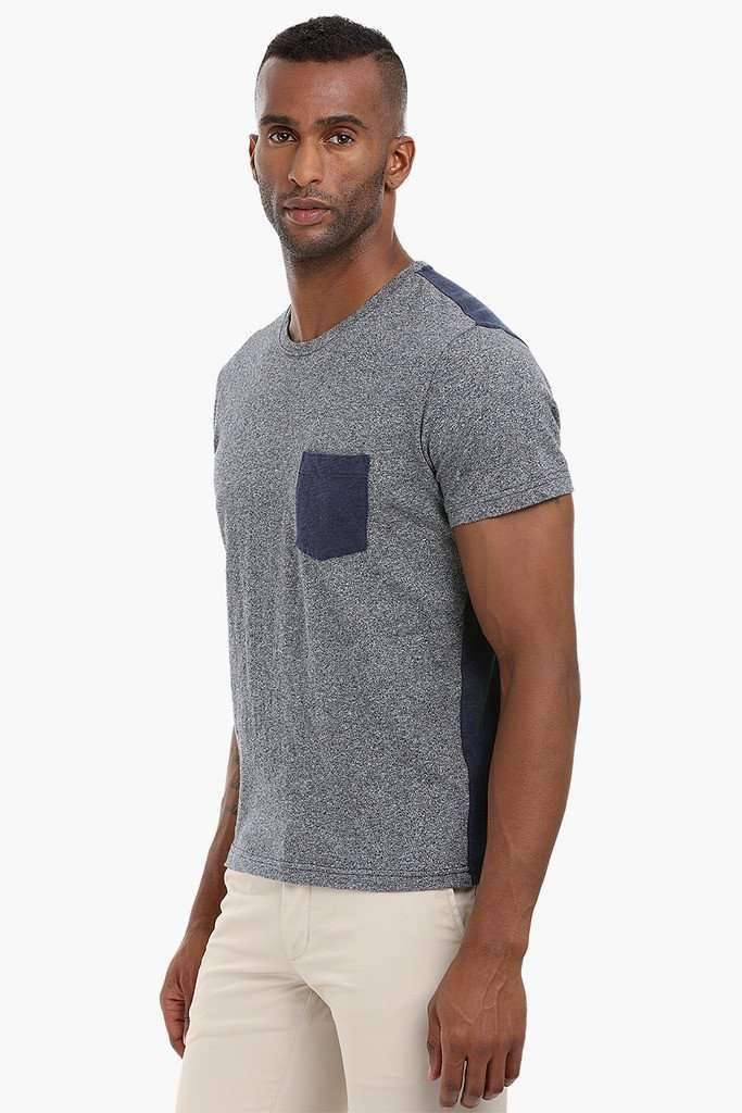 Color-Block Cotton T-Shirt