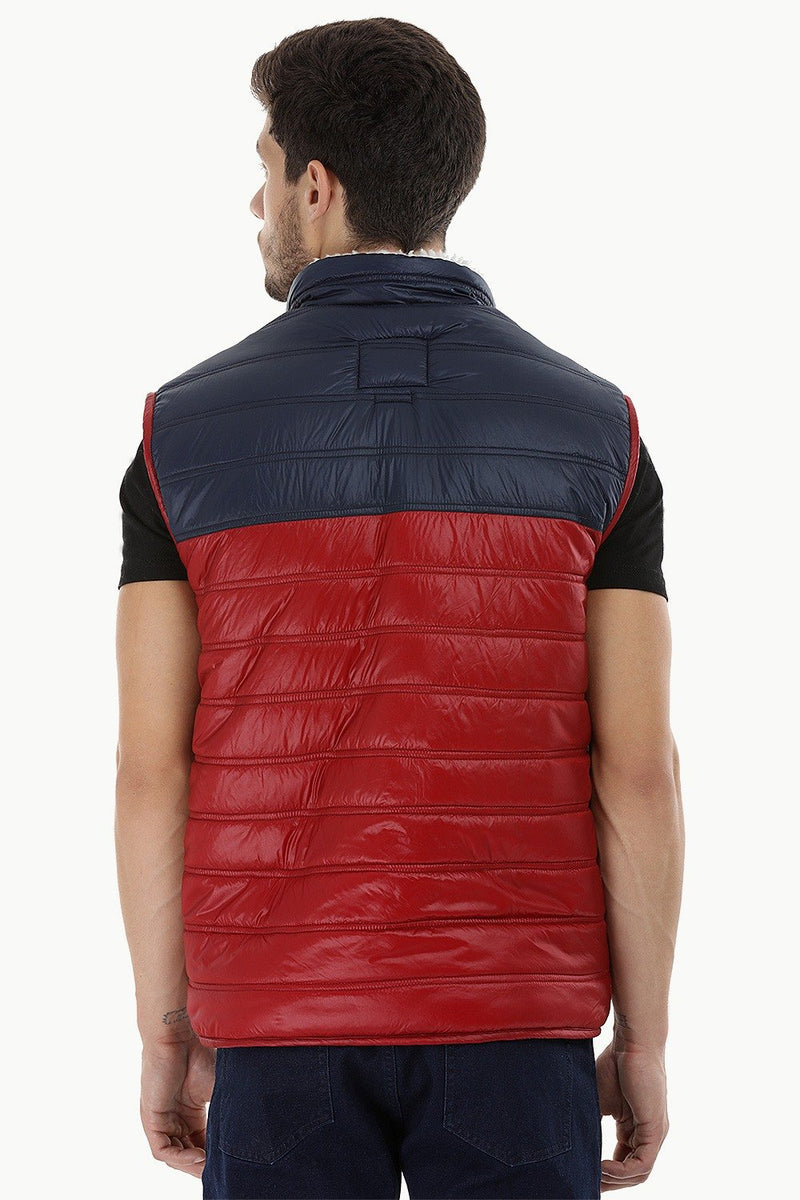 Color-Block Sherpa Lined Jacket