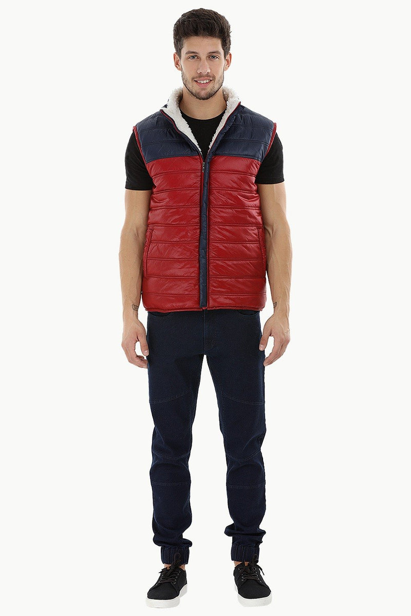 Color-Block Sherpa Lined Jacket