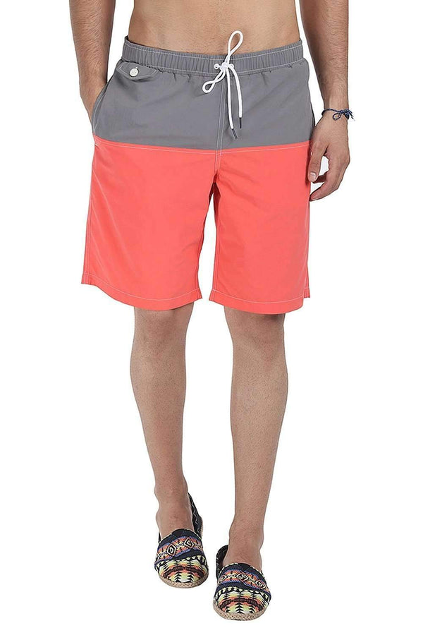 Color Block Summer Swim Shorts