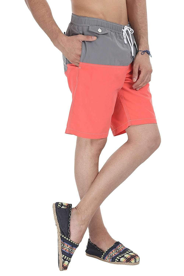 Color Block Summer Swim Shorts