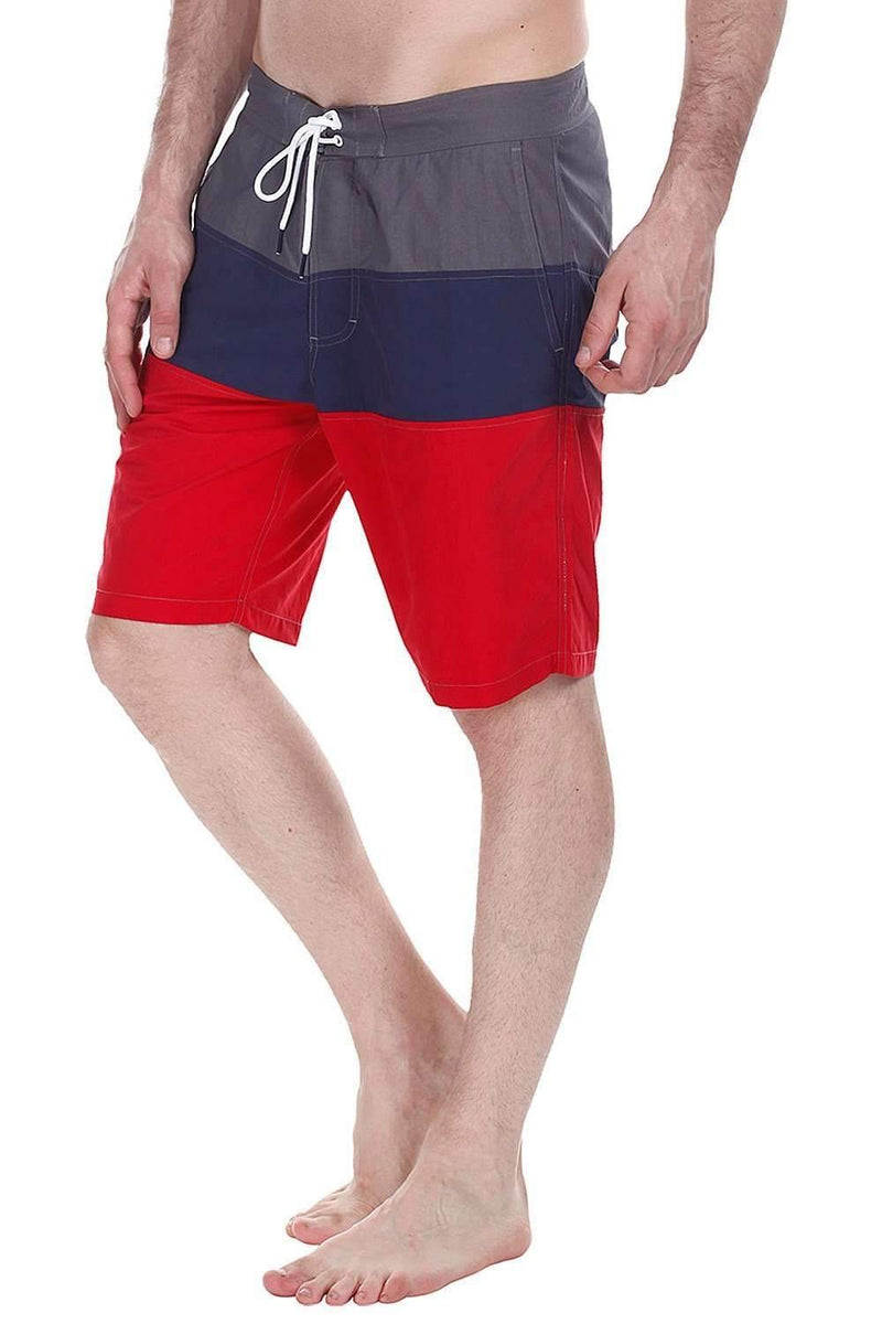 Colorblock Quick Dry Nylon Swim Shorts