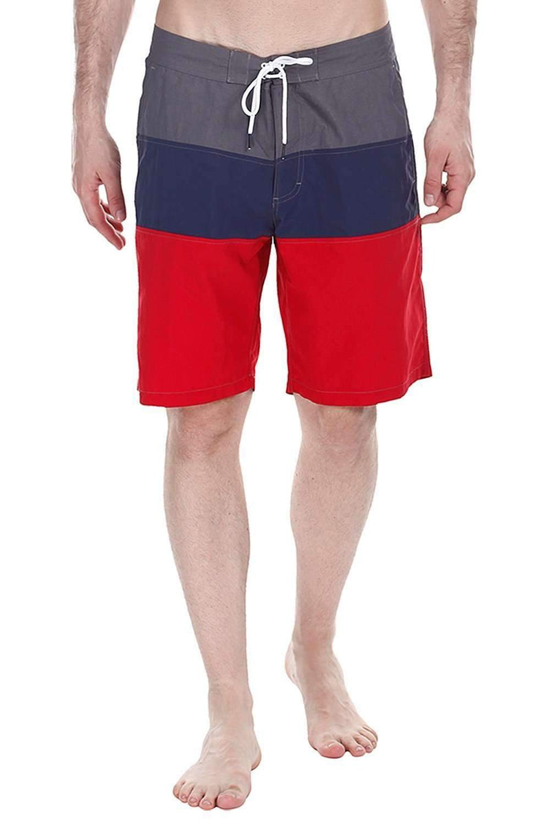 Colorblock Quick Dry Nylon Swim Shorts