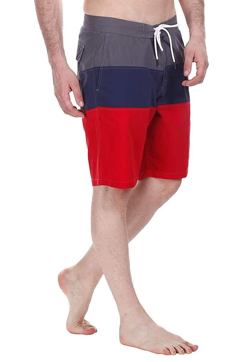 Colorblock Quick Dry Nylon Swim Shorts