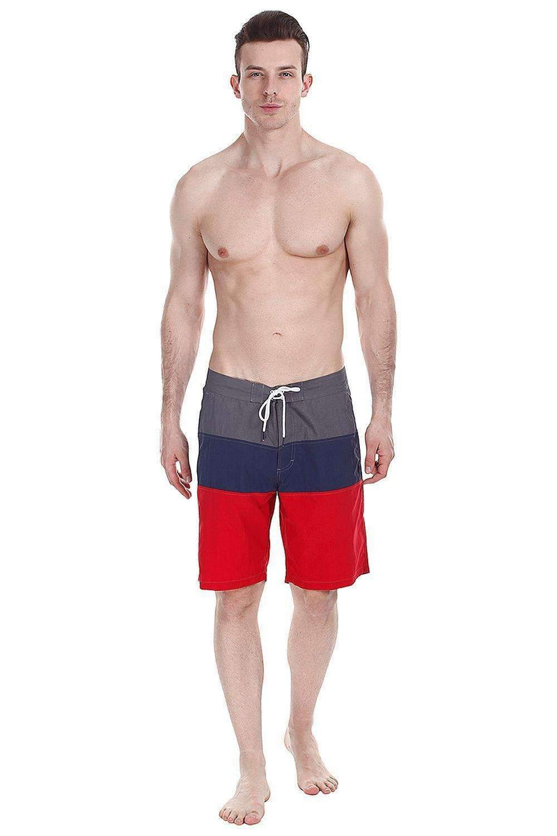 Colorblock Quick Dry Nylon Swim Shorts
