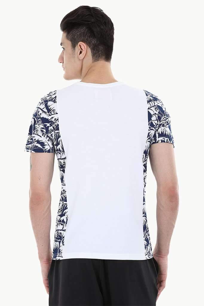 Contrast Block Crew Neck Tee