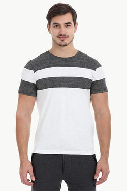 Contrast Color Crew Neck
