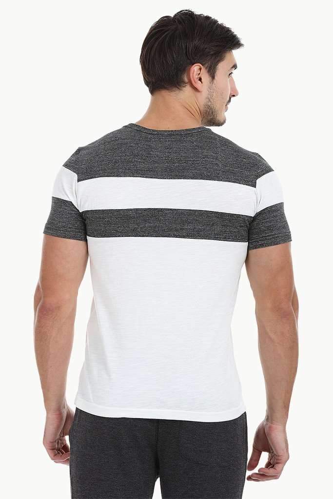 Contrast Color Crew Neck