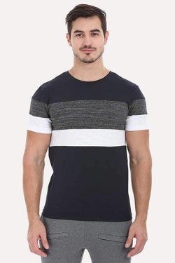 Contrast Color Crew Neck