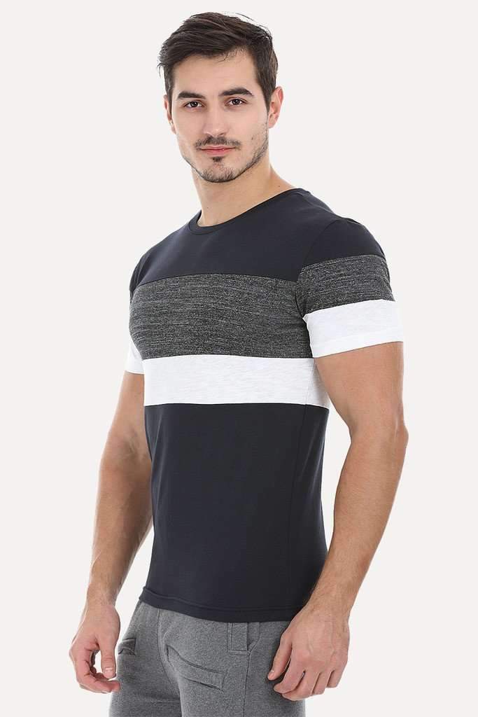 Contrast Color Crew Neck