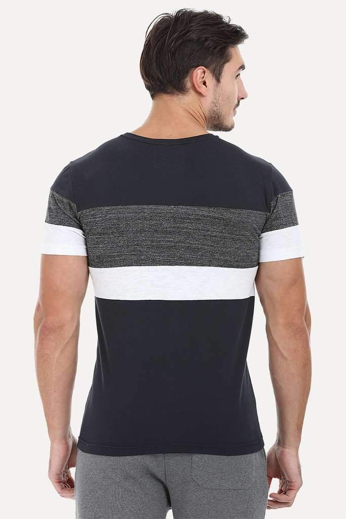 Contrast Color Crew Neck