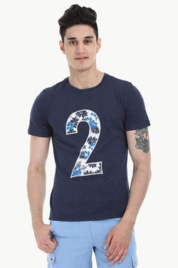 Contrast Number Patch Short Sleeve Tee
