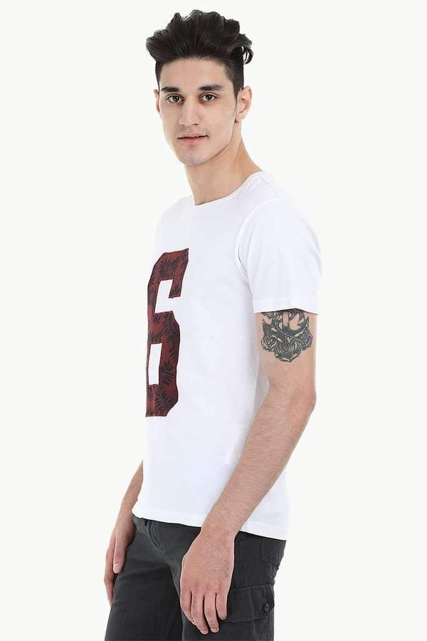 Contrast Number Patch Short Sleeve Tee