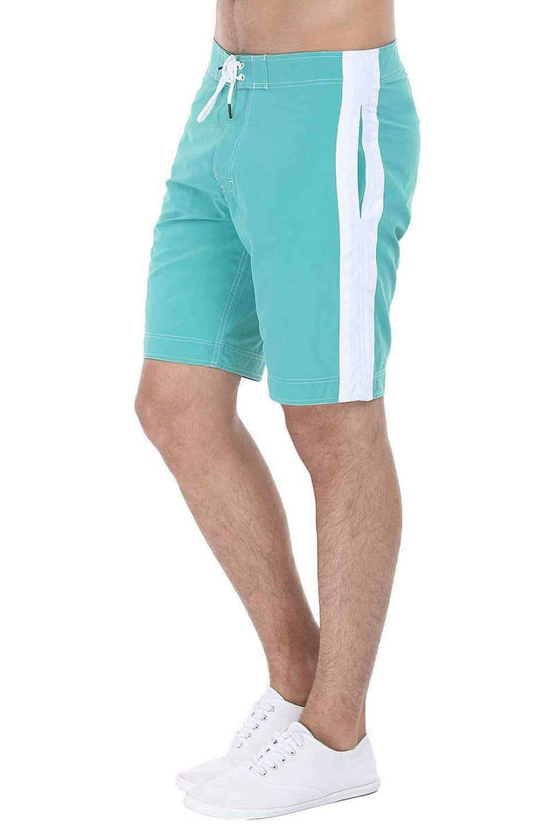 Contrast Side Panel Quickdry Swimshorts