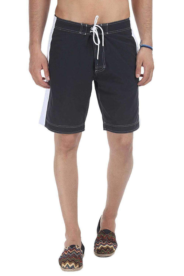 Contrast Side Panel Quickdry Swimshorts