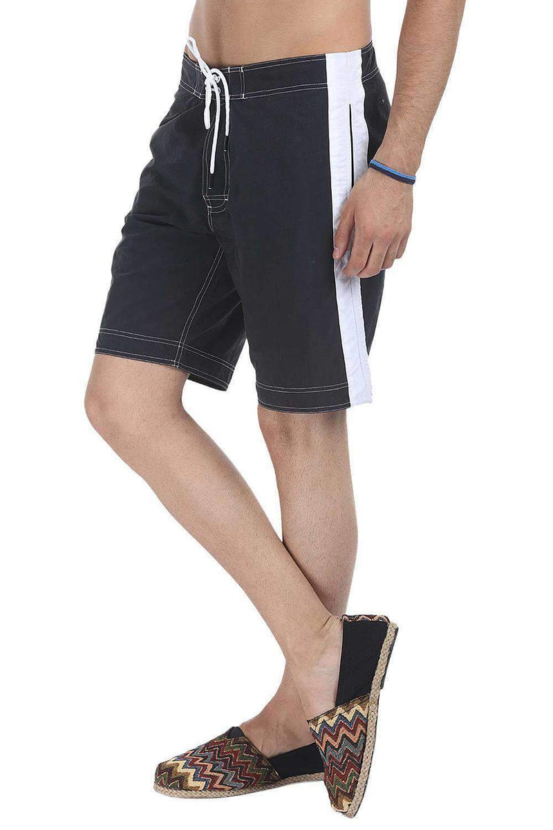 Contrast Side Panel Quickdry Swimshorts