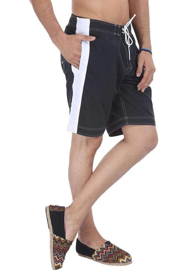 Contrast Side Panel Quickdry Swimshorts