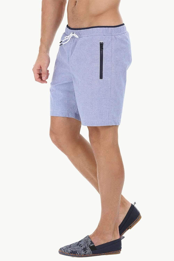 Contrast Zipper Nylon Swimshorts