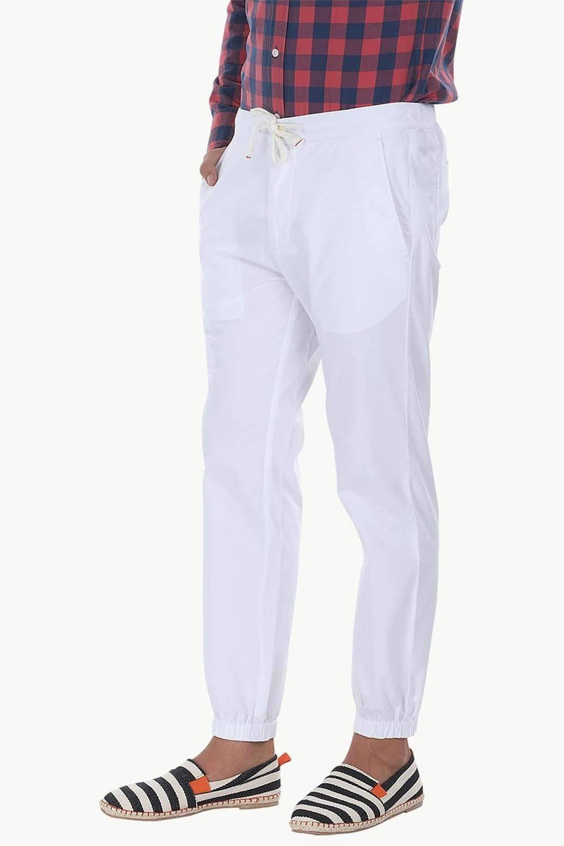 Cool Light Weight Twill Cuff Jogger Pants