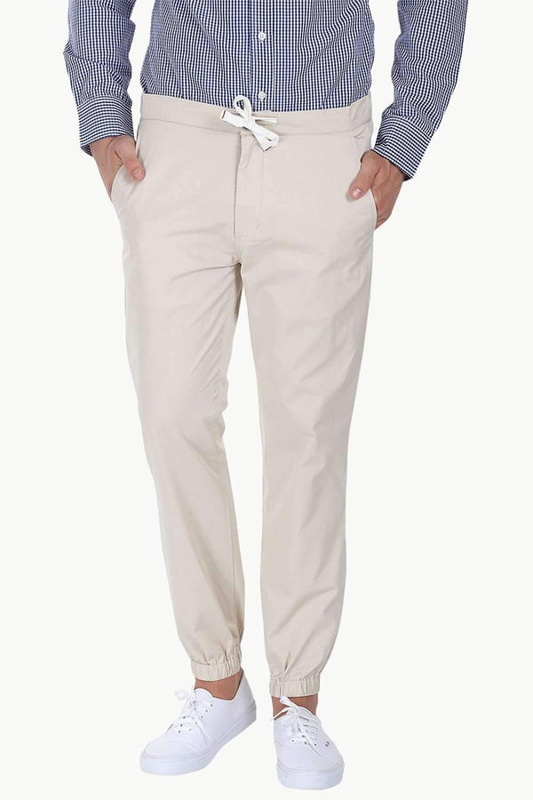 Cool Light Weight Twill Cuff Jogger Pants
