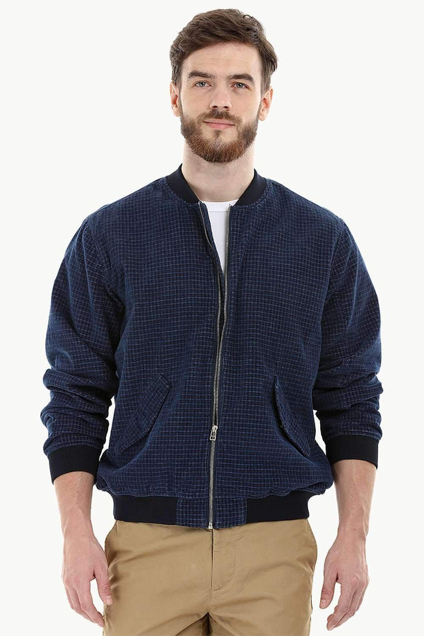 Corduroy Navy Bomber Jacket