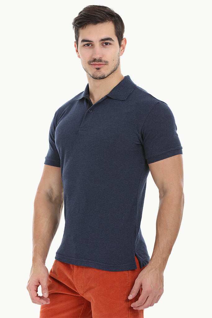 Cotton Heather Pique Soft Polo Tee