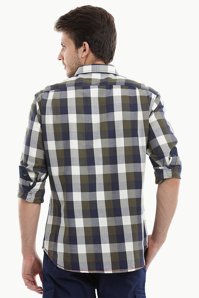 Cotton Twill Plaid Full Sleeve Shirt