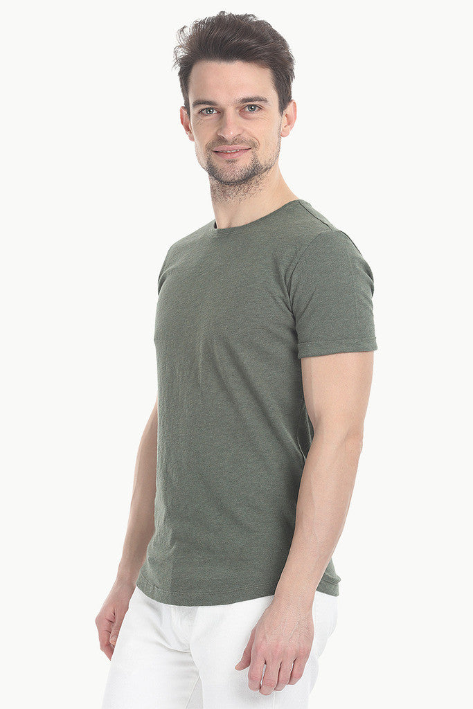 Crew Neck Pure Cotton Basic Tee